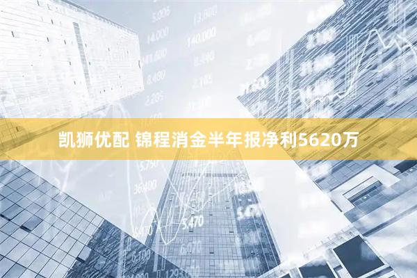 凯狮优配 锦程消金半年报净利5620万